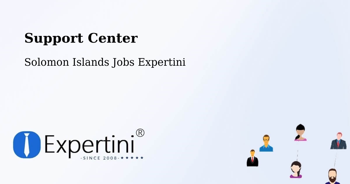 Support Services – Solomon Islands - Solomon Islands Jobs Expertini